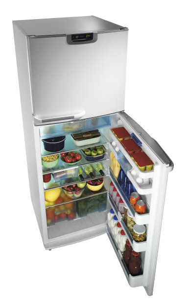 冰箱(与白色背景上的剪切路径隔离)图片下载