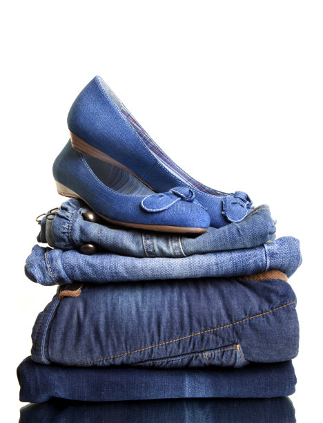 牛仔布叠布图片下载