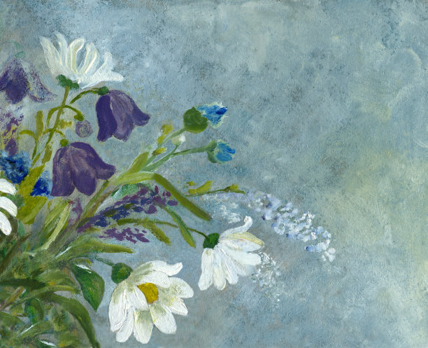 丙烯酸长裤束野花图片下载