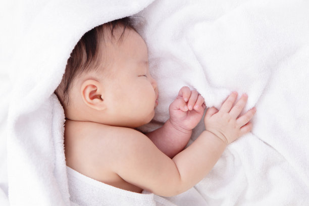 可爱的婴儿睡眠素材图片