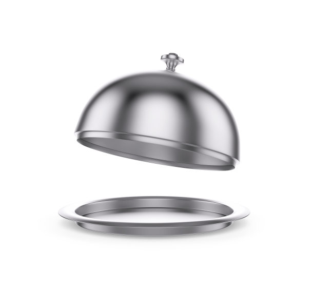 开放的餐厅钟摆上白色的背景图片下载