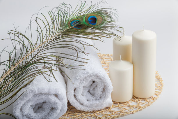 孔雀羽毛温泉图片下载