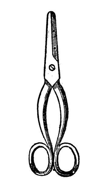 古董剪刀插图图片下载