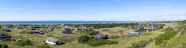 丹麦西海岸的度假别墅图片下载