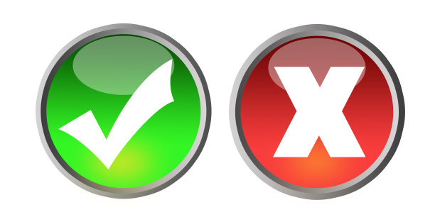 正确和错误的网页图标图片下载