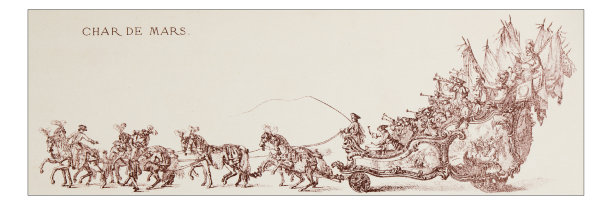 游行花车的古董插图图片下载