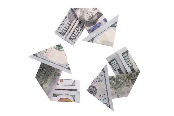 美元的回收符号图片下载