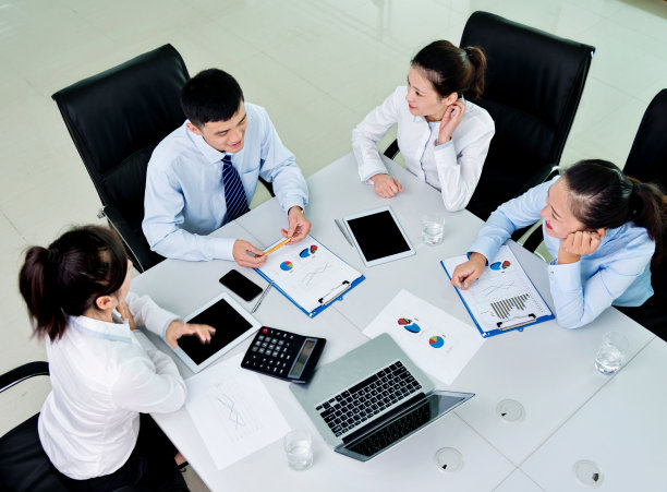 办公室业务团队工作图片下载