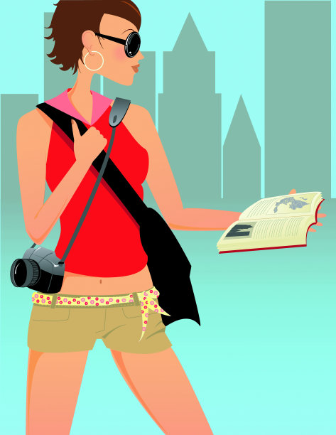 旅行的女孩图片下载