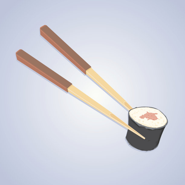 寿司和筷子图片下载