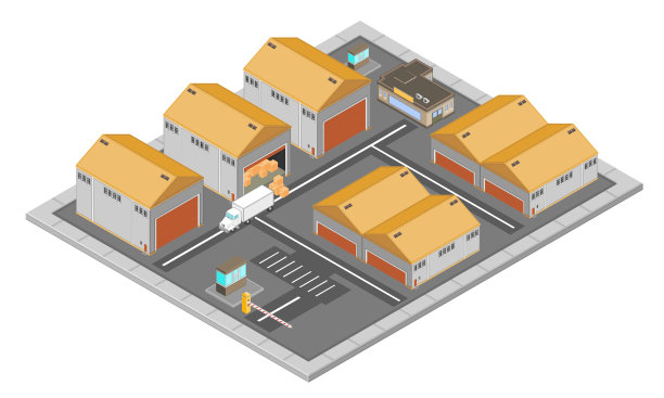等距工业仓库图片下载