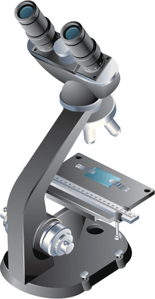 卡通插图的一个显微镜图片下载