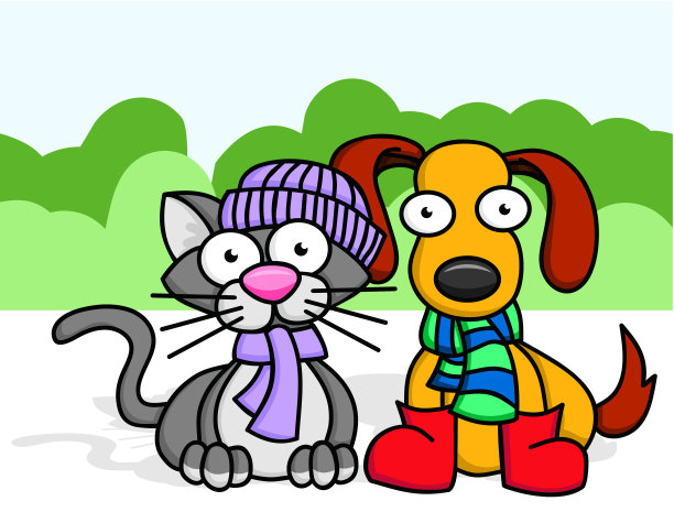 宠物在冬天图片下载