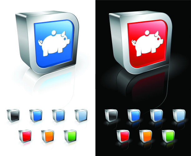 小猪银行版税免费矢量艺术图片下载