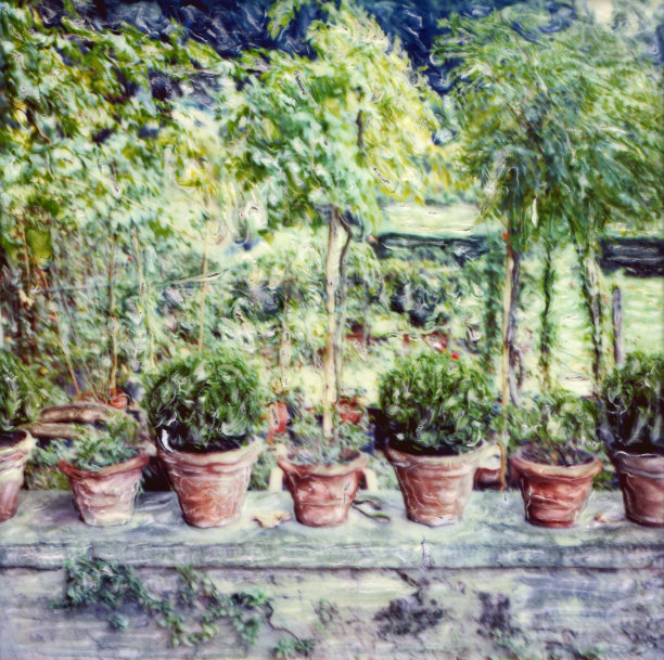 花盆线条图片下载