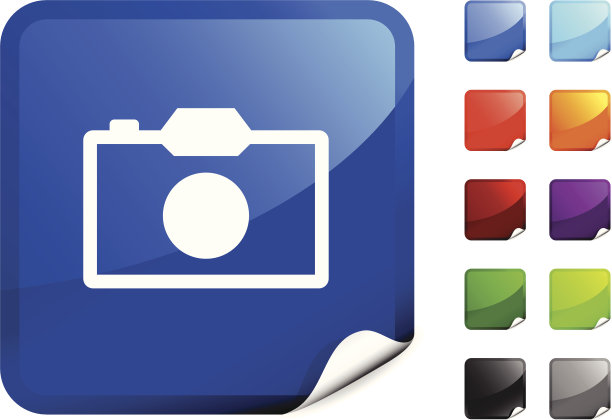 照片相机互联网版权免费矢量艺术图片下载