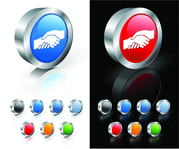 3D握手免版税矢量素材图片下载