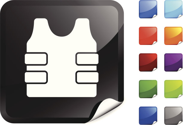 防弹背心互联网版权免费矢量艺术图片下载