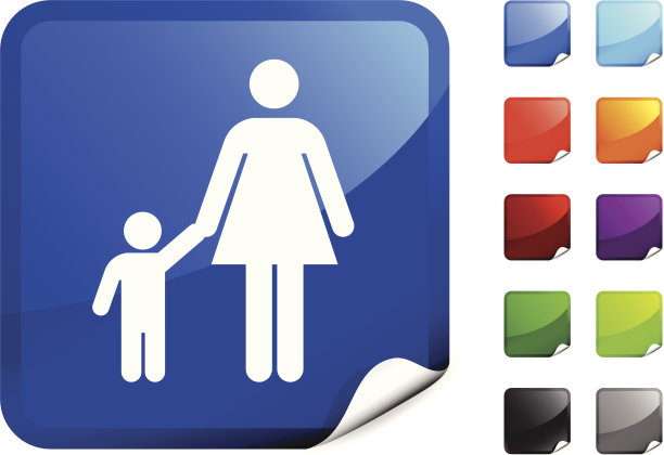 单亲妈妈免版税矢量素材图片下载