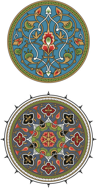 阿拉伯式花纹图片下载