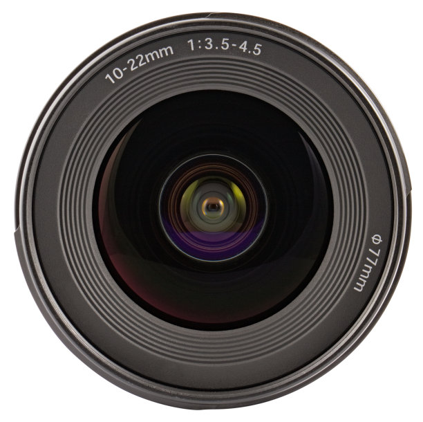 相机镜头与剪辑路径上的白色背景图片下载