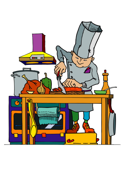 忙碌的厨师图片下载