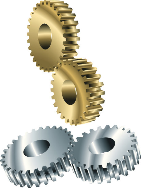 金属齿轮(CMYK)图片下载