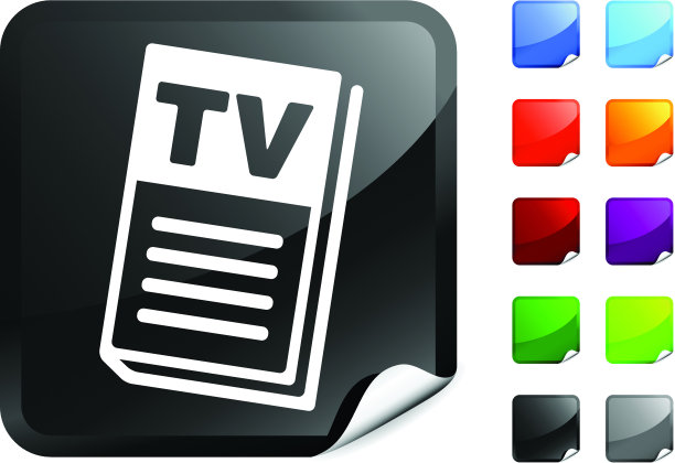 电视指南互联网版税免费矢量艺术图片下载