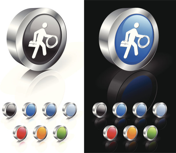 有线电视人3D版权免费矢量艺术图片下载