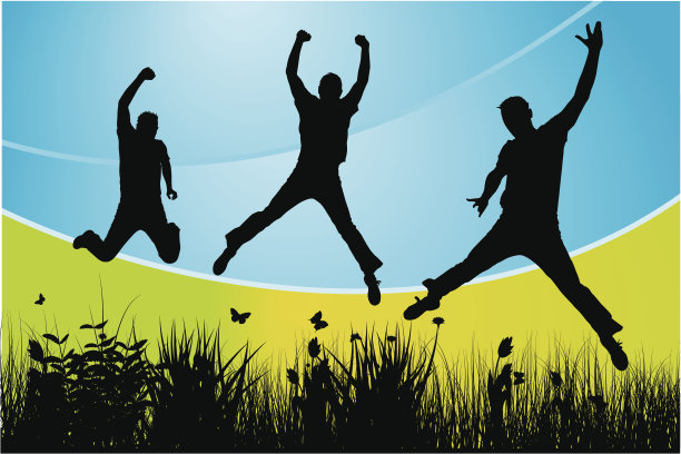 草地上的幸福图片下载