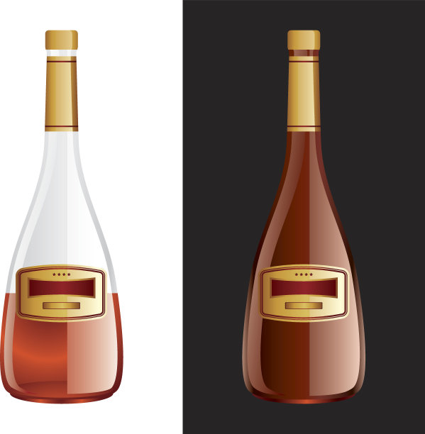 装白兰地的玻璃瓶图片下载