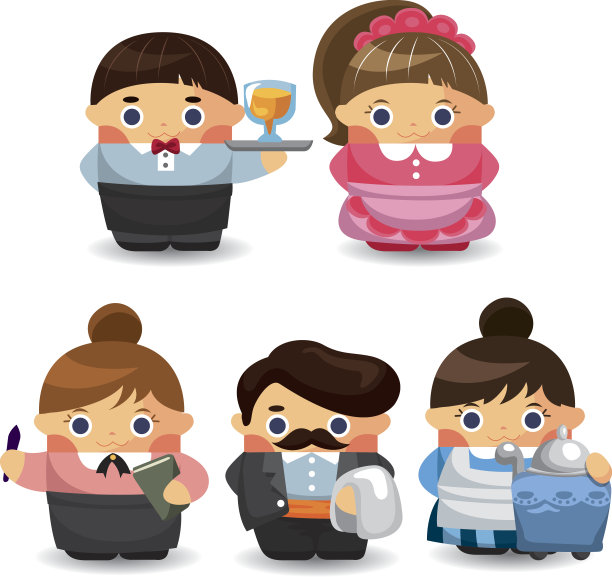 服务员和女服务员图片下载