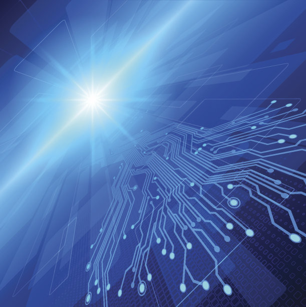 蓝色的技术背景图片下载