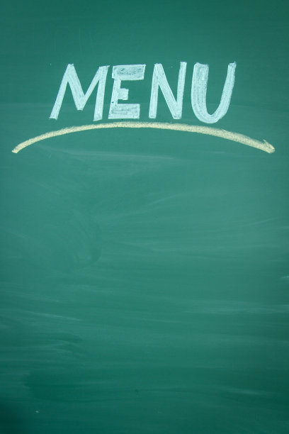 空餐厅菜单黑板图片下载