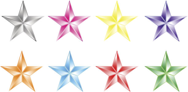 颜色的星星图片下载