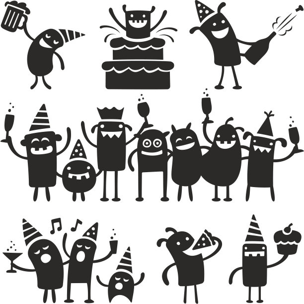 聚会的角色图片下载