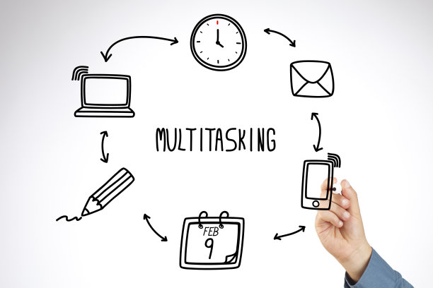 画一张关于多任务处理的图表图片下载