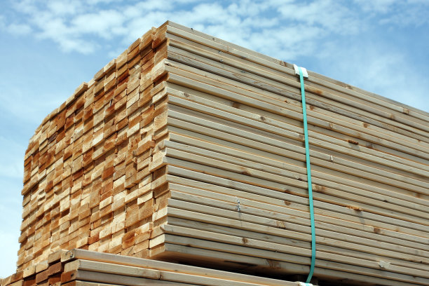 堆放木材图片下载