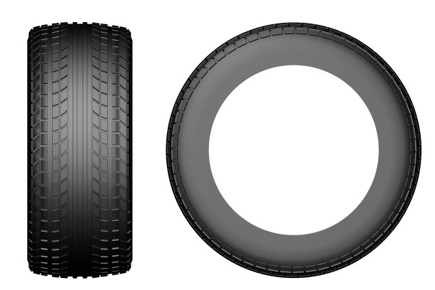 两个汽车轮胎图片下载