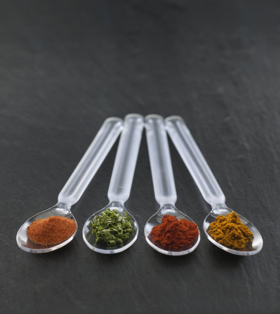 勺子与香料图片下载