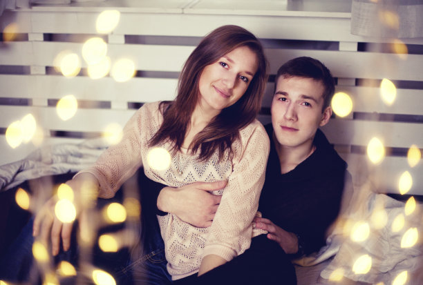 微笑夫妇肖像图片下载