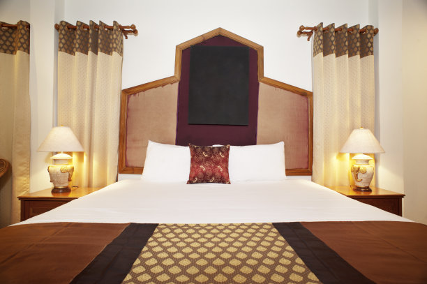 豪华亚洲酒店客房图片下载