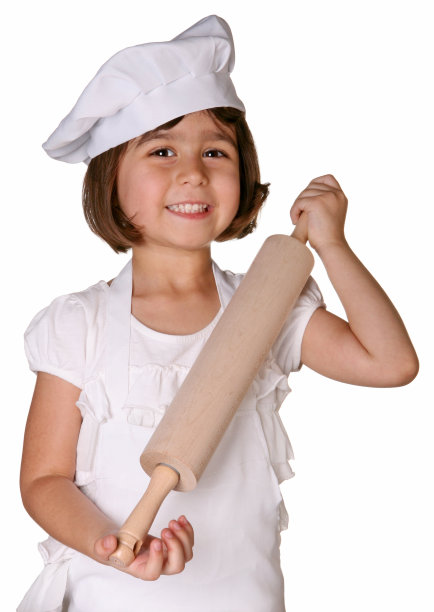 儿童厨师学习烘焙图片下载