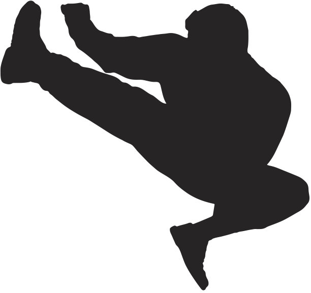 飞踢轮廓图片下载