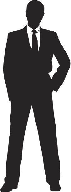 商人轮廓图片下载