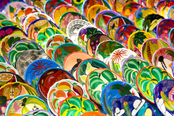 墨西哥画盘子图片下载