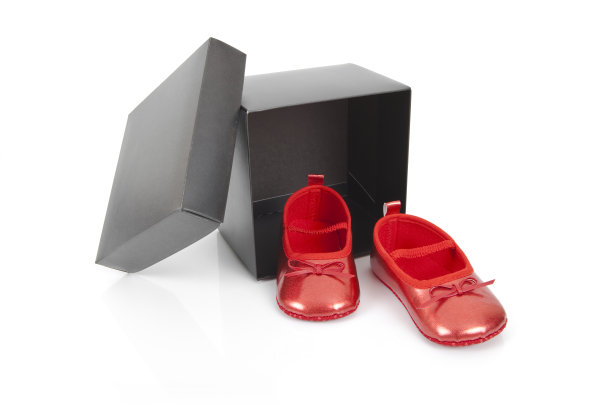 新婴儿鞋打开盒子图片下载