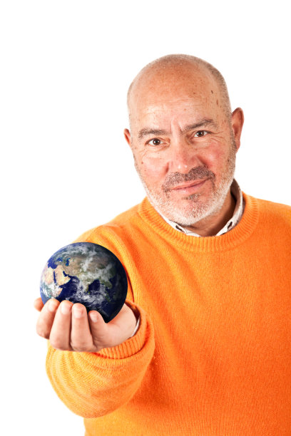 把握地球的自信男人图片下载