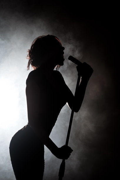 流行偶像背光麦克风大舞台图片下载