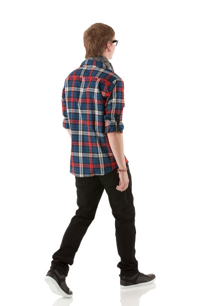 一个人的后视图图片下载